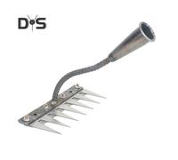 (as the picture, C) Detachable Garden Rake Manganese Steel Weed Puller Manual Weeder Claw Remover for Yard Garden Uprooting Soil Loosening And Grass Raking