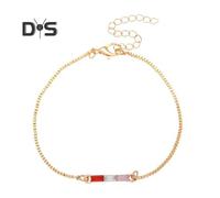 (as the picture, C) Heart Bracelets for Women Handmade Faux Diamond Color-blocking Heart Bracelet Friendship Jewelry Gift for Girls Ladies