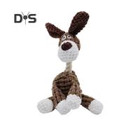 (as the picture, C) Squeaky Plush Dog Toy Interactive Stuffed Animal Toy Plush Donkey Dog Chew Toy with Squeaker Indestructible Puppy Teeth Cleaning Toy