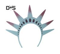 (as the picture, C) Statue of Liberty Headband Crown Torch Cosplay Lady Liberty Costume Accessories 4th of July Independence Day Hair Hoop