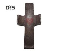 (as the picture, C) Wooden Cross-Shaped Ornament Comfort Support in Difficult Times Handcrafted Walnut Pocket Charm Figure