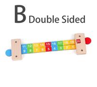 (as the picture) Children Wooden Math Arithmetic Learning Toys Montessori Teaching Addition Ruler Educational Number Toys For Kids Teaching Aids