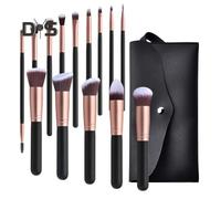 (as the picture, D) 14Pcs/Set Makeup Brush for Beginners Soft Bristle Powder Brush Blush Brush Eye Shadow Brush Complete Beauty Tools for Ladies And Girls