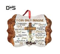 (as the picture, D) Christmas Jesus Nativity True Story Ornament Xmas Tree Hanging Decoration 2D Flat Acrylic Pendant for Christmas New Year Celebrations