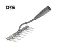(as the picture, D) Detachable Garden Rake Manganese Steel Weed Puller Manual Weeder Claw Remover for Yard Garden Uprooting Soil Loosening And Grass Raking