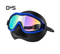 (as the picture, D) Kids Swim Goggles with Nose Cover Anti-Fog UV Protection Diving Face Guard Wide-Angle Lens No Leak Pool Goggles for Kids Age 3-15