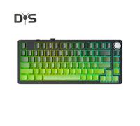 (as the picture, D) Mechanical Keyboard Bluetooth-Compatible/2.4G/Type-c Wired Three-mode Connections Full-key Hot-swap 81 Keys Keyboard