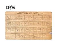 (as the picture, D) Weight Training Tracker Wooden Strength Training Log Life Goals Tracker Board Plan Tracking Tool for Home Gym Fitness Enthusiasts