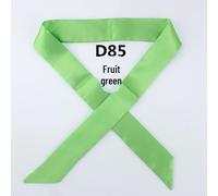 (as the picture, D85) Korean Style Solid Color Silk Satin Narrow Scarf - Versatile Fashion Accessory for Women