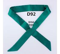 (as the picture, D92) Korean Style Solid Color Silk Satin Narrow Scarf - Versatile Fashion Accessory for Women