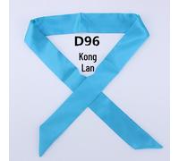 (as the picture, D96) Korean Style Solid Color Silk Satin Narrow Scarf - Versatile Fashion Accessory for Women