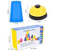 (as the picture) Double Battle Vliegende Racing Cup Snelheid Cup Stapelen Cups Speelgoed Educatief Speelgoed Voor Kinderen Concurrerende Vouwen Cups Kids Training Toy