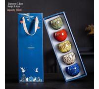 (as the picture, dragon egg, five-element cup, gift box) Kiln-Transformed Jianzhan Tea Cup: Five-Element Tianmu Host Cup in Gift Box, Perfect for Business Gifts