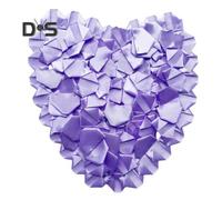 (as the picture, E) 273 Pcs Pre-made Satin Ribbon Rose Petals Handmade Half-Finished Eternal Rose Petal DIY Everlasting Floral Bouquets for Wedding Anniversary Birthday