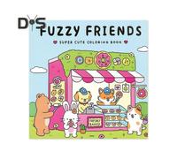 (as the picture, E) Coloring Book for Kids And Adults Cartoon Animal Characters Coloring Book with Simple And Big Design for Stress Relief Relaxation