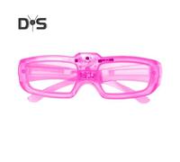 (as the picture, F) Kids Glow-in-the-Dark Glasses 3 Light Modes Light-Up Frames Battery-powered Heart Shape Cosplay Birthday Party Photo Prop LED Glasses