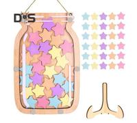 (as the picture, F) Kids Reward Jar Classroom Reward System Potty Training Wood Jar Educational Tool for Positive Behavior Children's Motivation