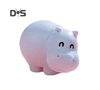 (as the picture, F) Miniature Hippopotamus Figurine Mini Cartoon Hippo Ornament DIY Microlandscape Fairy Garden Animal Resin Statue Decoration Ornament