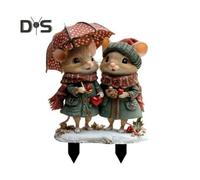 (as the picture, F) Snail Garden Stake Cartoon Snails Planter Pot Decor Yard Decoration Acrylic Sign with Spikes for Fairy Garden Accessories Flower Beds Lawns