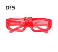 (as the picture, G) Kids Glow-in-the-Dark Glasses 3 Light Modes Light-Up Frames Battery-powered Heart Shape Cosplay Birthday Party Photo Prop LED Glasses
