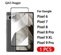 (as the picture, Google Pixel 9 XL) 1PCS Full Cover Tempered Glass For Google Pixel 9 8A 8 7 6 6A Pro XL Glass Screen Protector Film