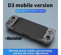 (as the picture, Grey+receiver) VAORLO Wireless Gamepad Bluetooth-compatible Type-C Gaming Controller Portable Joystick Gamepads For PS4 IOS Android /switch PC