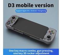 (as the picture, Grey) VAORLO Wireless Gamepad Bluetooth-compatible Type-C Gaming Controller Portable Joystick Gamepads For PS4 IOS Android /switch PC