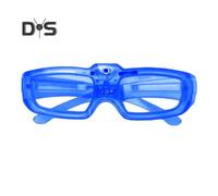 (as the picture, H) Kids Glow-in-the-Dark Glasses 3 Light Modes Light-Up Frames Battery-powered Heart Shape Cosplay Birthday Party Photo Prop LED Glasses