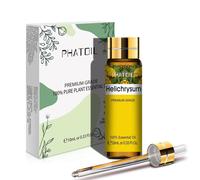 (as the picture, Helichrysum) PHATOIL 10ML with Dropper Lavender Vanilla Eucalyptus Pure Natural Essential Oils Rose Jasmine Ylang Ylang Diffuser Aroma Oil