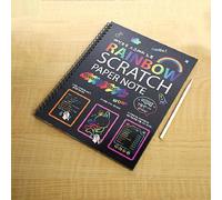(as the picture) Kids Toys To Draw Large Scraping Painting Book 26x19cm Magic Rainbow Color Scratch Papers Chilren Drawing Pad Painting Toy
