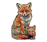 (as the picture, L A) Wooden Puzzle 3D Animal Shape Wooden Jigsaw Puzzles Precision Cut Parts Unique Shape Bright Color Parent-Child Interaction Puzzles Adult Puzzle Toy