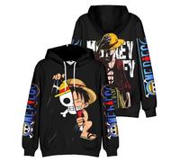 (as the picture, L) Anime ONE PIECE Men Women Monkey D. Luffy Hoodies Autumn Casual Pullover Sweats Hoodie Fashion Hip Hop Sweatshirt Clothes