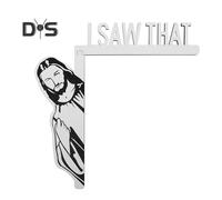 (as the picture, Left) Jesus Door Corner Decoration Savior I Saw That Left Right Wooden Door Frame Sign Front Door Edge Topper Sitter Ornament