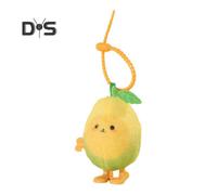 (as the picture, Lemon) Plush Fruit Wind-up Toy Simulated Avocado Dragon Fruit Watermelon Lemon Orange Spring Clockwork Toy Toddlers Boys Girls Jumping Fruit Toy