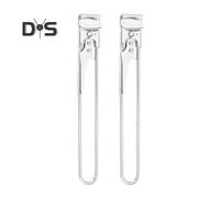 (as the picture, Long 2pcs) 1Pc/2Pcs Stainless Steel Jar Opener Adjustable One-Handed Can Opener Portable Jar Lid Gripper Bottle Opener for Seniors Week Hands