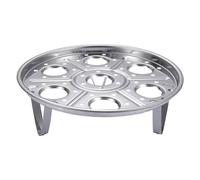 (as the picture, Low Type) Stackable Steamed Egg Rack Heat Resistant 430 7 Holes Instant Pot Egg Steamer Trivet Cooking Utensils