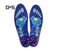 (as the picture, M) 1 Pair Magnetic Acupressure Insoles Unisex Foot Arch Support Promote Circulation Relieve Fatigue Orthopedic Insoles Sports Travel Office Workers