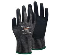(as the picture, M) Ansi A4 Anti Cut Resistant Work Glove Hppe Micro Foam Nitrile Maxi High Flex Proof Glass Handling Butcher Safety Gloves