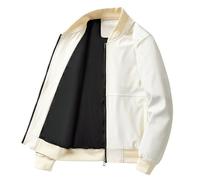 (as the picture, M) Business Jacket Men's Fashion Baseball Collar Large Casual Versatile Jacket Jacket 8XL