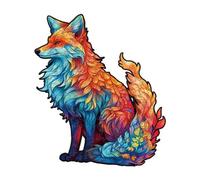 (as the picture, M D) Wooden Puzzle 3D Animal Shape Wooden Jigsaw Puzzles Precision Cut Parts Unique Shape Bright Color Parent-Child Interaction Puzzles Adult Puzzle Toy
