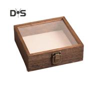 (as the picture, M) High-Visibility Display Box Large Insect Shadow Box Wood Construction Multiple Sizes Smooth Edge Insect Specimens Storage Display Case