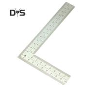 (as the picture, M) Measuring Ruler Etching Process Double-sided Scale High Precision Stainless Steel 90 Degree L-Shaped Ruler Home Supply