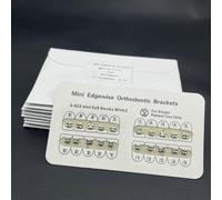 (as the picture, MINI 3 HOOK-10Packs) 10 Packs Dental Metal Teeth Orthodontics Brackets Braces Edgewise Without Hook/3 Hook