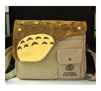 (as the picture, Model 01 - My Neighbor Totoro, Canvas shoulder bag) Attack on Titan Sword Art Pirates Canvas Shoulder Bag Ninja Anime Backpack Black Butler
