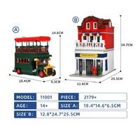 (as the picture) MOULD KING Creative Building Toys For Kids The MOC Christmas Post Office Set Blocks Kits Assemble Bricks Xmas Birthday Gifts