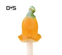 (as the picture, N) Planter Insert Ceramic Mushroom Colorful Glazed Mushroom Decoration Hand-Painted Toadstools Sculptures for Outdoor Fairy Garden Decor