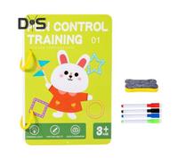 (as the picture, Number) Kids Little Curious Mind Graffiti Smart Workbook Reusable Handwritten Workbooks for Ages 2-5 Educational Handwriting Practice Book