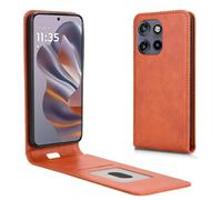(as the picture, Orange) Phone Case For Motorola Thinkphone 25 5g/moto S50 5g/edge 50 Neo 5g Magnetic Vertical Flip Leather Cover With Card Slot