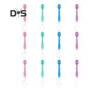(as the picture, Original flavor) 12Pcs Disposable Toothbrush with Toothpaste Floss Pick Tongue Scraper Portable Travel Adults Mini Pre-Pasted Toothbrush Dental Flosser Oral Care