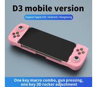 (as the picture, Pink) VAORLO Wireless Gamepad Bluetooth-compatible Type-C Gaming Controller Portable Joystick Gamepads For PS4 IOS Android /switch PC